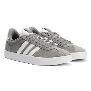 Adidas VL Court 3.0 Baskets En Cuir Pour Hommes Grises