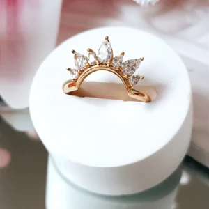 Bague Déesse / Acier inoxydable et oxydes de zirconium